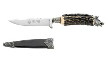 Puma Keiler Stag German Made Hunting Knife with Leather Sheath
