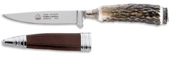 Puma Tradition Stag Horn German Hunting Knife with Leather Sheath