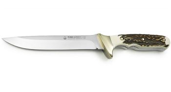 Puma Wildtoter Stag Handle German Made Hunting Knife with Leather Sheath