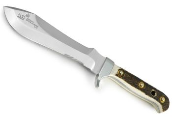 Puma White Hunter Stag German Made Hunting Knife with Leather Sheath