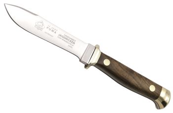 Puma Jagdnicker Nach Frevert Walnut Wood German Made Hunting Knife with Leather Sheath