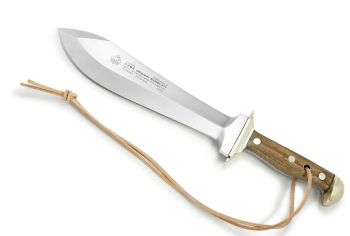 Puma Waidblatt Walnut Wood German Made Hunting Knife with Leather Sheath