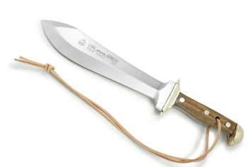 Puma Waidblatt Walnut Wood German Made Hunting Knife with Leather Sheath - Special Order Please Allow 24+ Weeks for Delivery