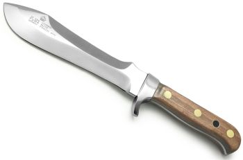 Puma Automesser Plumwood without Sawtooth German Made Hunting Knife with Leather Sheath