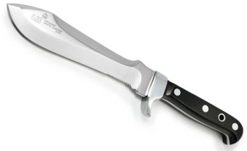 Puma White Hunter Buffalo Horn German Made Hunting Knife with Leather Sheath