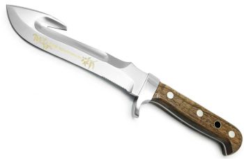 Puma Knife of the Year 2023 Forged  Walnut Wood German Made Hunting Knife with Leather Sheath (Limited to 50 Pieces)