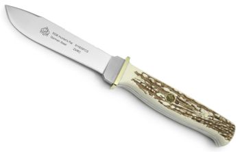Puma SGB Hunter's Pal POM Commando Stag Hunting Knife with Leather Sheath