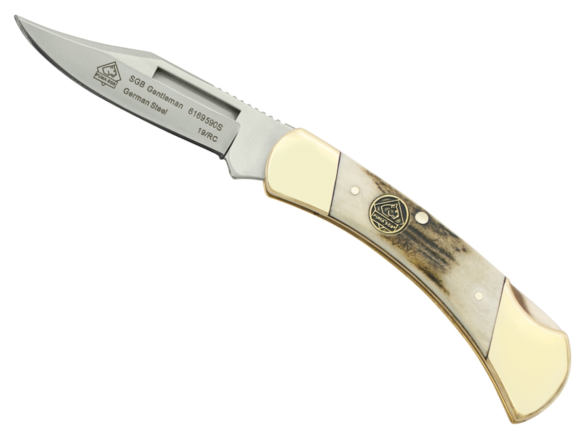 Puma SGB Gentleman Stag Folding Pocket Knife