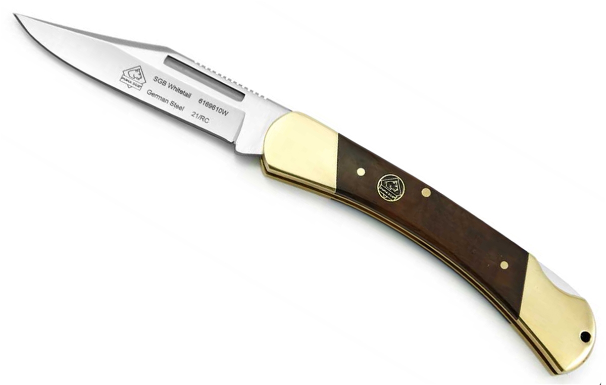 Puma SGB Whitetail Jacaranda Wood Folding Pocket Knife