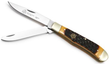 Puma SGB Grand Trapper Brown Jigged Bone Folding Pocket Knife