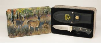 Puma SGB Blacktail Micarta Hunting Knife with Nylon Sheath and Gift Tin