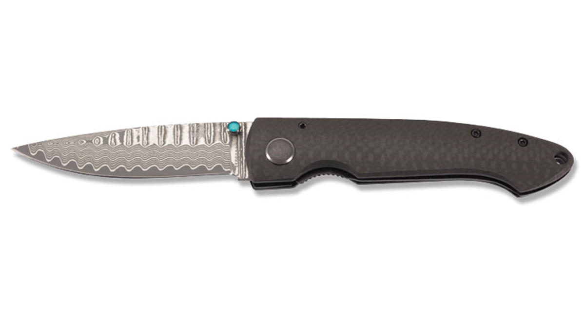 Puma TEC Damascus Carbon Fiber Folding Hunting Knife