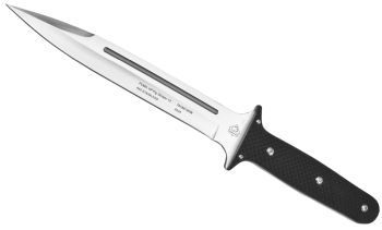 Puma XP 13" Pig Sticker Textured Black Pakkawood Beveled Blade with Kydex Sheath