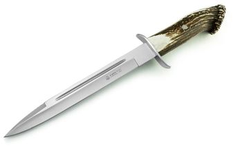 PUMA IP El Gamo Stag Handle Spanish Made Hunting Knife With Leather Sheath