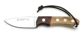 Puma IP Granada Olive Wood Spanish Made Hunting Knife with Leather Sheath
