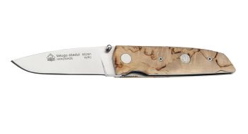 Puma IP Tasugo Abedul Birch Wood Spanish Made Folding Hunting Knife