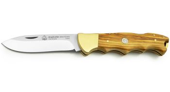 Puma IP Drophunter Olive Wood Spanish Made Folding Hunting Knife