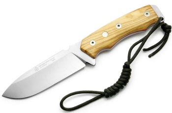 Puma IP Savage Olive Spanish Made Hunting Knife with Leather Sheat