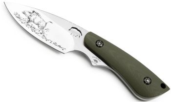 Puma IP Wildboar I Green G10 Spanish Made Hunting Knife with Leather Sheath