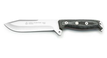 Puma IP Outdoor Black Micarta Spanish Made Hunting Knife with Leather Sheath - Special Order Please Allow 24+ Weeks for Delivery