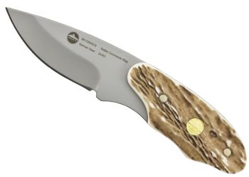 High Country Rattler POM Commando Stag with Leather Sheath
