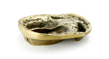 Puma Wild Boar Game Tracks Brass Ashtray