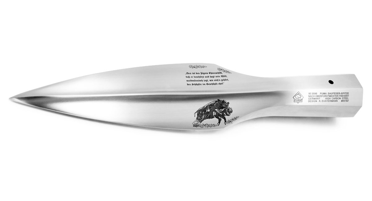 Puma German Hog /  Boar Spear With Engraving, Limited Worldwide 50 Piece