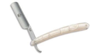 Puma German Straight Edge Shaving Razor Pearl Celluloid Handle