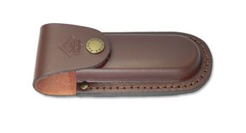Puma German Brown Leather Belt Pouch / Sheath for Folding Knives (5" Folder)