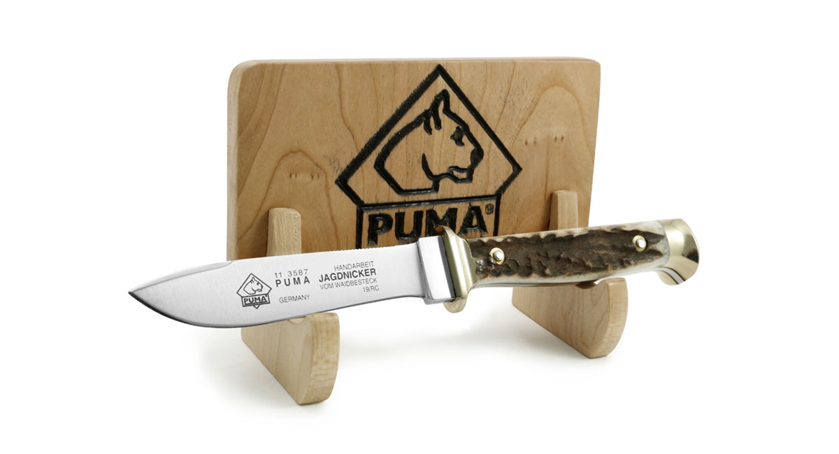 Puma Knives Wood 1 Knife Display (knife not included)