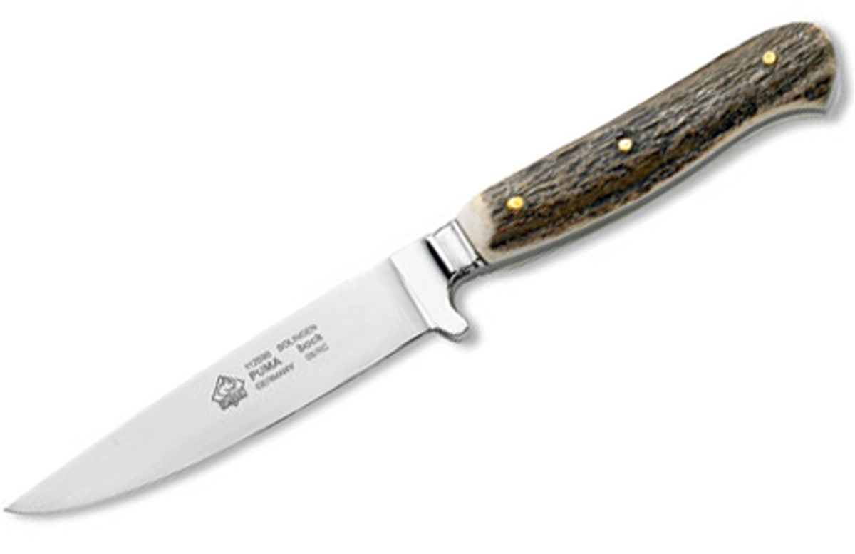 Puma Bock Stag German Made Hunting Knife with Leather Sheath