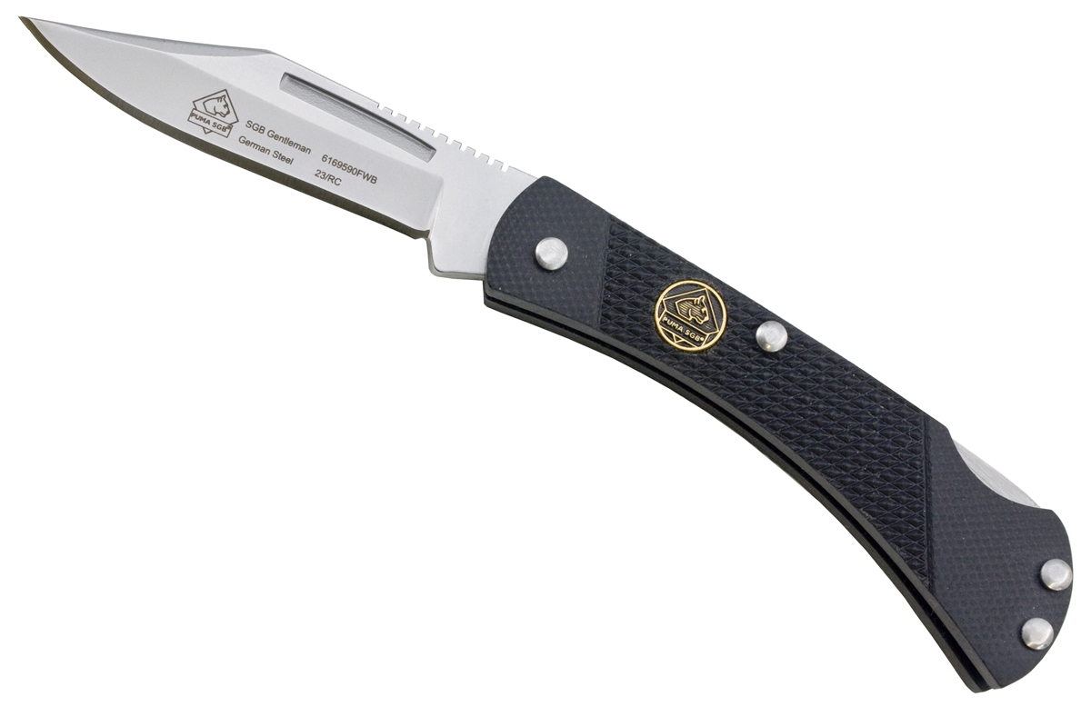Puma SGB Gentleman Black G10 Featherweight Folding Pocket Knife