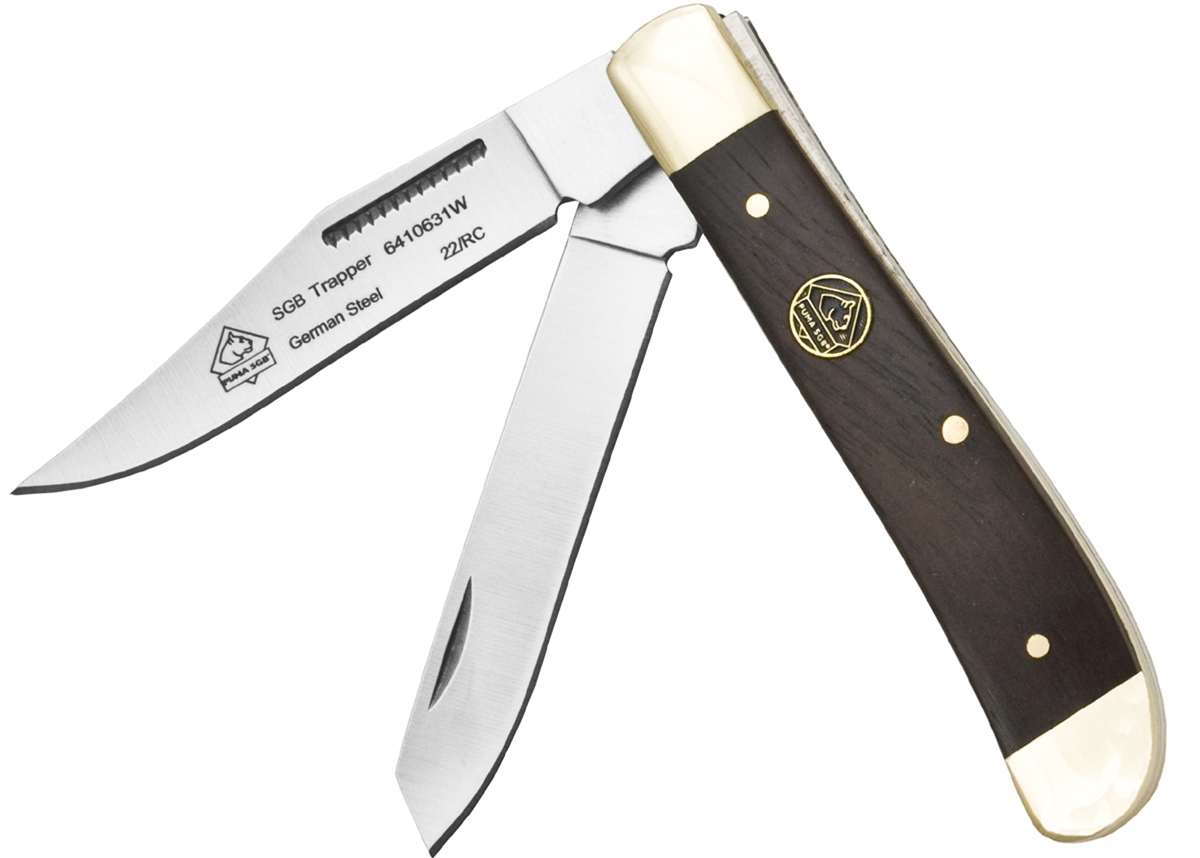 Puma SGB Trapper Jacaranda Wood Folding Pocket Knife