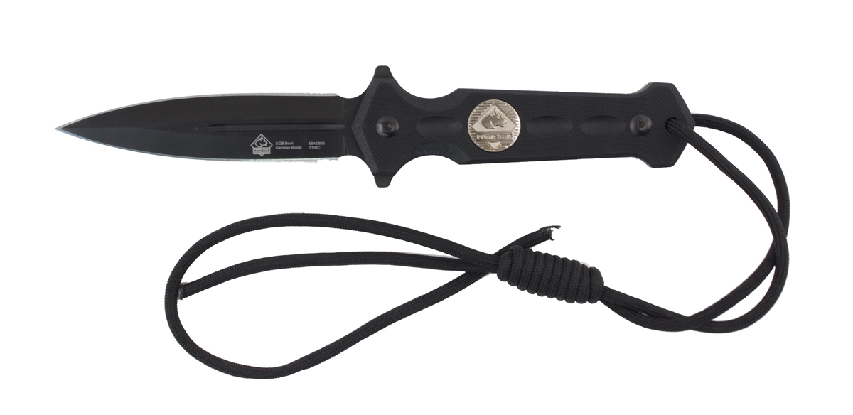 Puma SGB Black 8" Boot Knife with Kydex Sheath