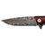 Puma TEC Damascus Sandalwood One-Hand Folding Knife