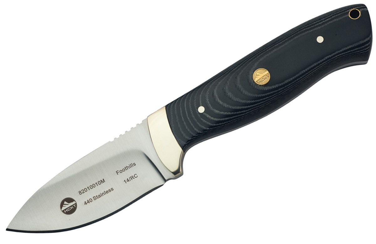 HCKT Foothills Micarta Hunting Knife with Ballistic Nylon Sheath